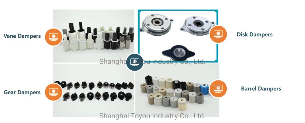 Small Plastic Barrel Rotation Oil Dashpot Rotary Damper for Automotive Grab Handle