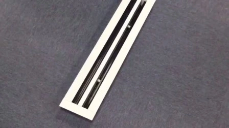 Diffusore per porta d'aria a due vie HVAC, diffusore di uscita dell'aria a fessura regolabile nel soffitto