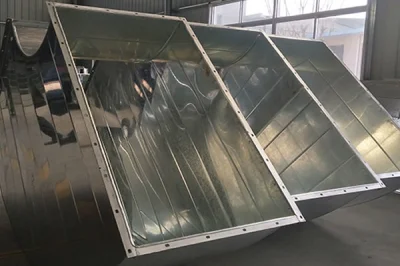 Sistema di condotti di ventilazione zincato in fabbrica, condotto dell'aria a spirale